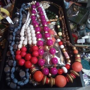 Large bundle lot necklaces most vintage